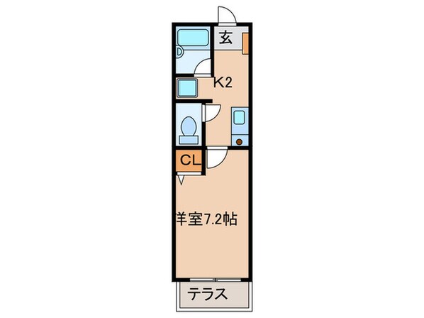 グレイス米本の物件間取画像